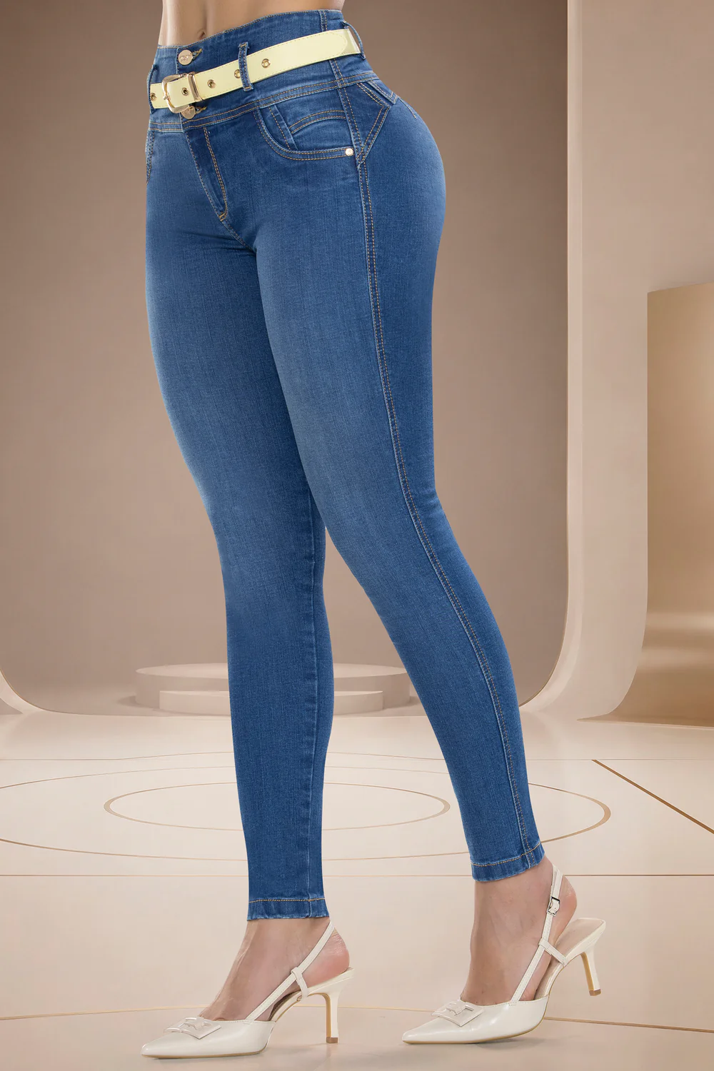 Jean Skinny Tiro Alto Azul Medio – ARGENTINA