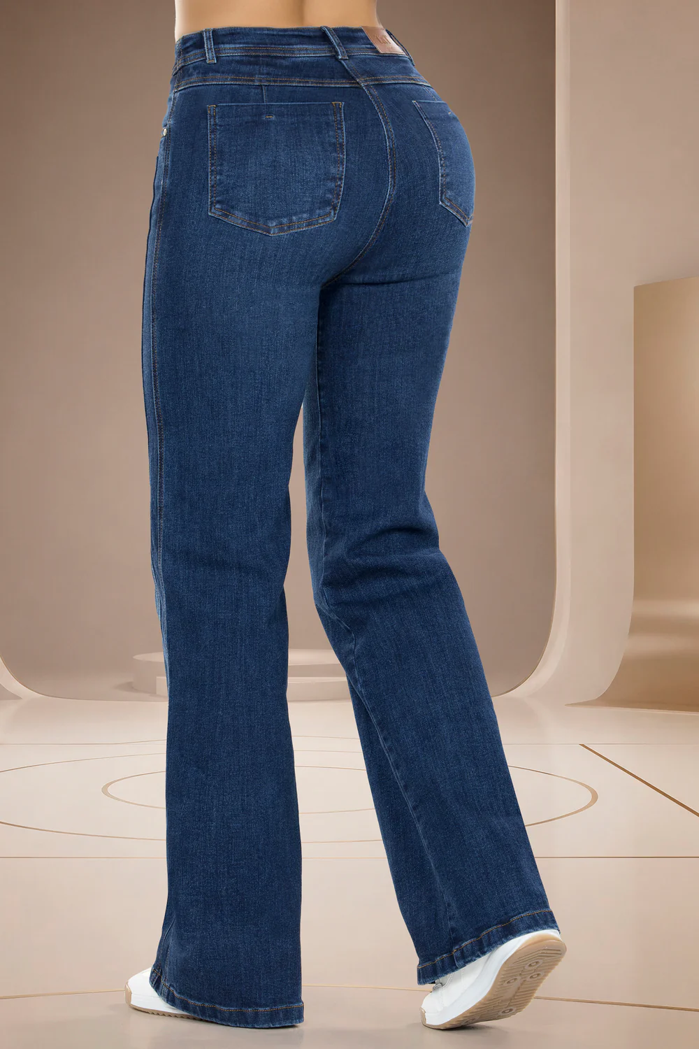 Jean Wide Leg Índigo Tiro Alto Azul Medio – ECUADOR