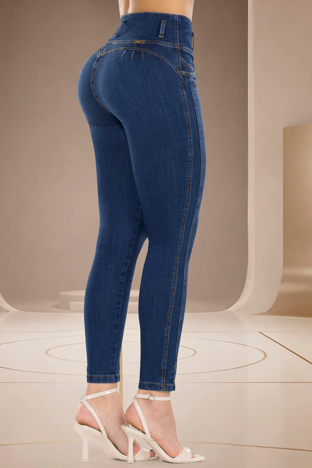Jean Skinny Tiro Alto Azul Oscuro – TÚNEZ